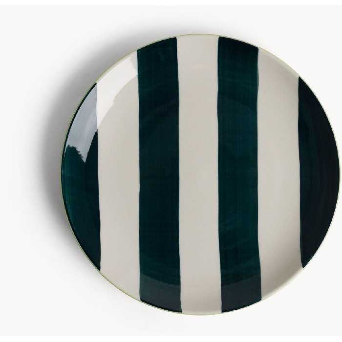 tableware/plates-bowls/coincasa-ceramic-fruit-plate-with-stripes-7469609