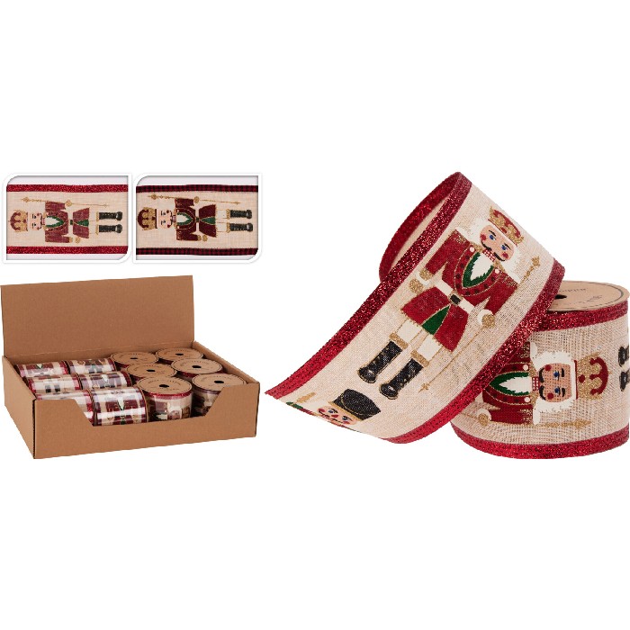 christmas/wrapping-paper-ribbons/nutcracker-ribbon-–-270cm-x-6cm-2-assorted-designs
