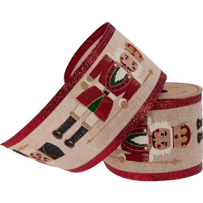 christmas/wrapping-paper-ribbons/nutcracker-ribbon-–-270cm-x-6cm-2-assorted-designs