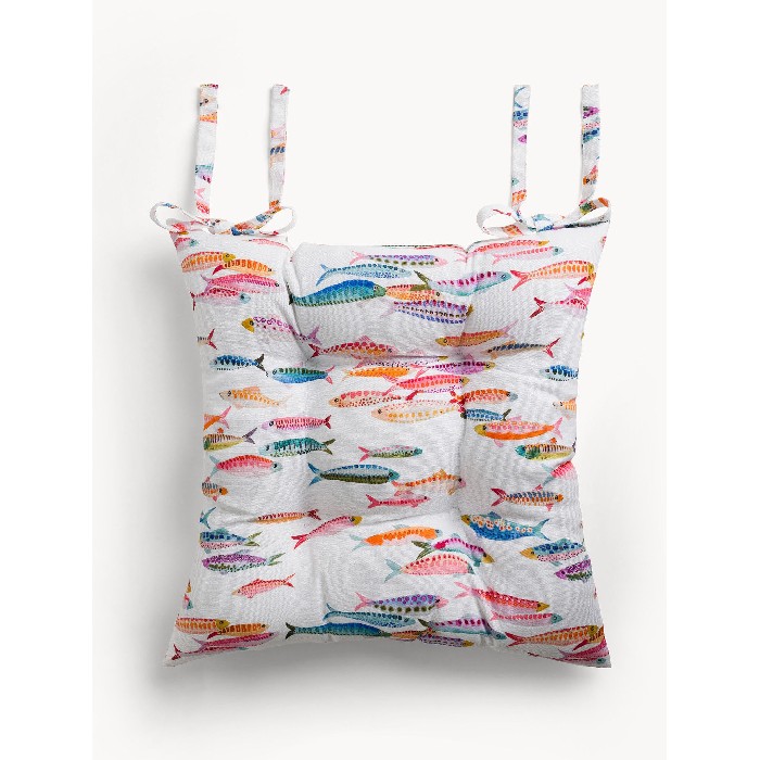 home-textiles/cushions-cushion-covers/coincasa-pure-cotton-chair-cushion-with-fish-print
