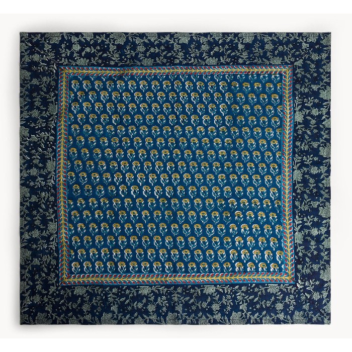 home-textiles/table-cloths-runners/coincasa-pure-cotton-centerpiece-block-print-placed