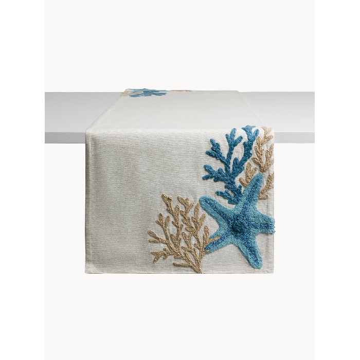 home-textiles/table-cloths-runners/coincasa-pure-cotton-runner-with-marine-embroidery-white