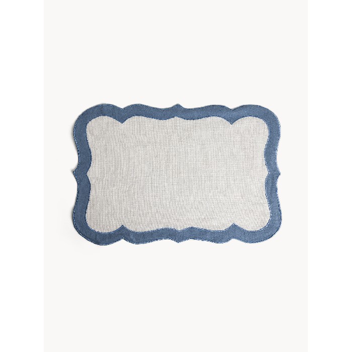 tableware/placemats-coasters-trivets/coincasa-pure-cotton-placemat-with-scalloped-edges