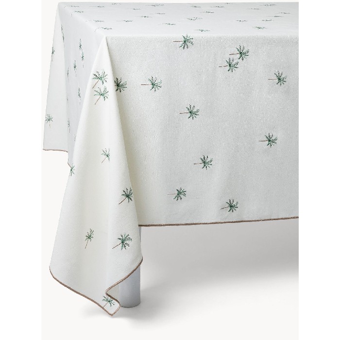 home-textiles/table-cloths-runners/coincasa-pure-cotton-tablecloth-with-embroidered-palms-7475168