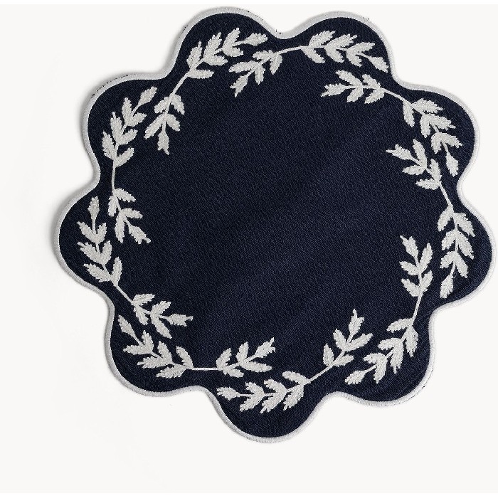 tableware/placemats-coasters-trivets/coincasa-pure-cotton-placemat-with-floral-embroidery