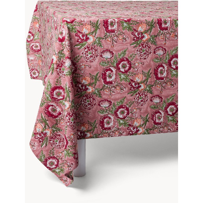home-textiles/table-cloths-runners/coincasa-pure-cotton-tablecloth-with-floral-block-print--7475218