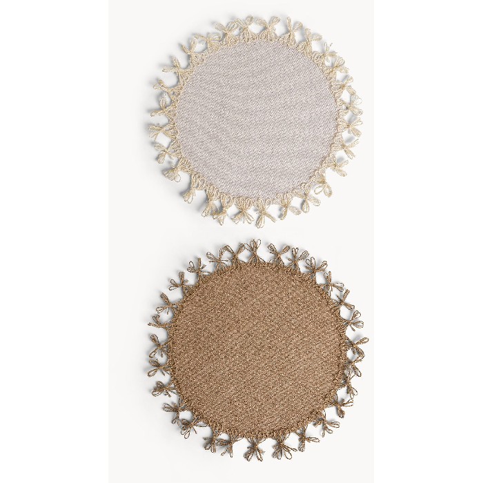 tableware/placemats-coasters-trivets/coincasa-jute-placemat-with-bows