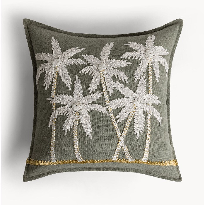 home-textiles/cushions-cushion-covers/coincasa-embroidered-cotton-cushion-45x45cm-7475384