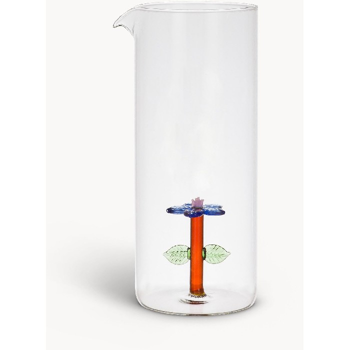 tableware/carafes-jugs-bottles/coincasa-borosilicate-glass-carafe-flower-detail