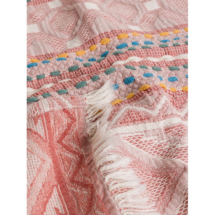 home-textiles/blankets-throws/coincasa-stonewashed-cotton-throw-geometric-pattern