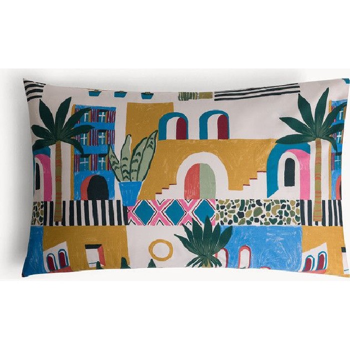 home-textiles/pillow-cases/coincasa-cotton-percale-ibiza-print-pillowcase