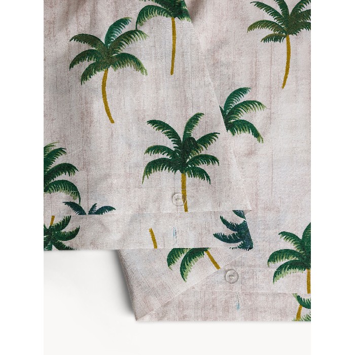 home-textiles/duvet-covers-sets/coincasa-cotton-percale-palm-print-duvet-cover