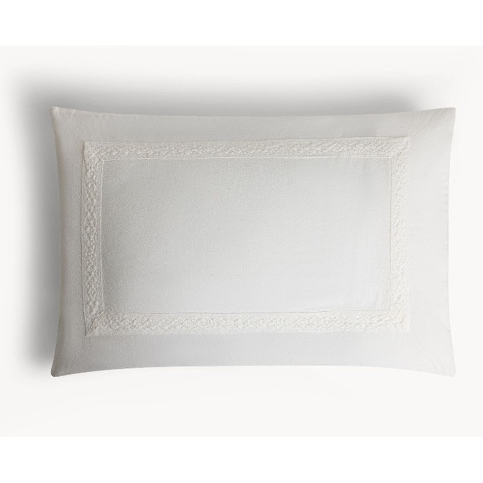 home-textiles/pillow-cases/coincasa-washable-cotton-pillowcase-with-crochet-application