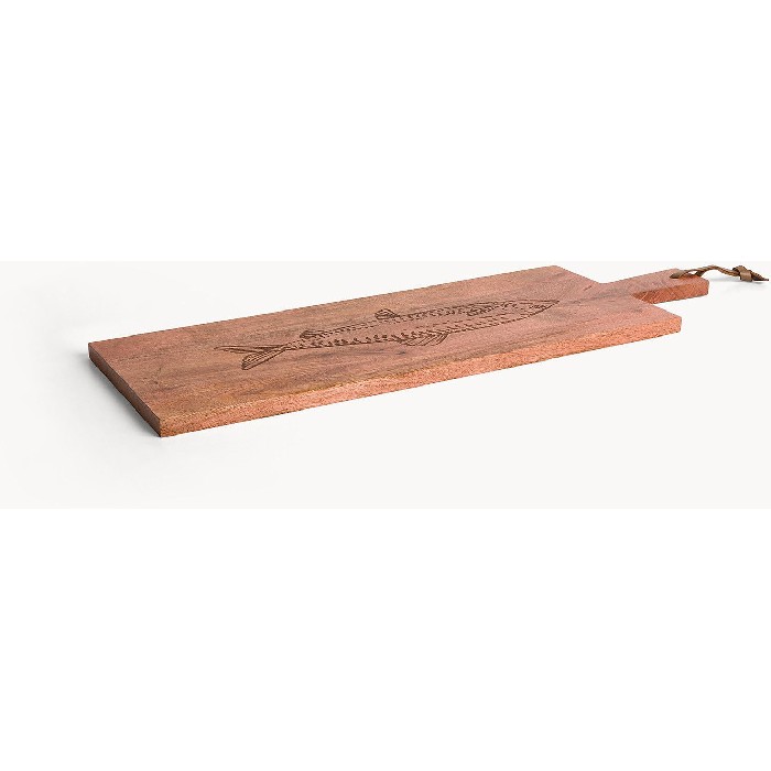 tableware/serveware/coincasa-mango-wood-cutting-board-with-fish-shape