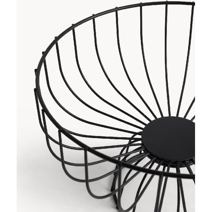 tableware/centrepieces-fruit-bowls/coincasa-black-wire-basket-in-enamelled-iron-7476377