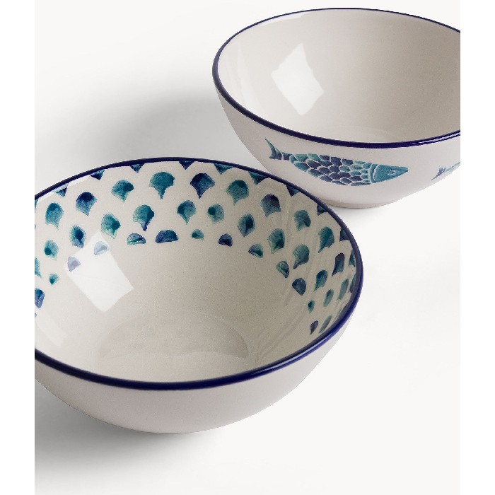 tableware/plates-bowls/coincasa-bow-with-hand-painted-fish-decoration