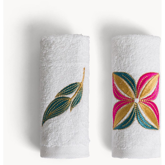 home-textiles/bath-linen-towels/coincasa-set-of-2-cotton-terry-towels-with-embroidery-7476710