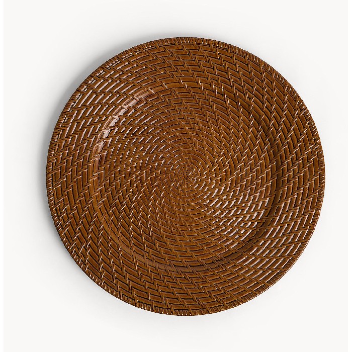 tableware/placemats-coasters-trivets/coincasa-plastic-placemat-with-rattan-effect