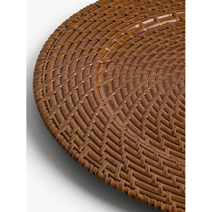 tableware/placemats-coasters-trivets/coincasa-plastic-placemat-with-rattan-effect