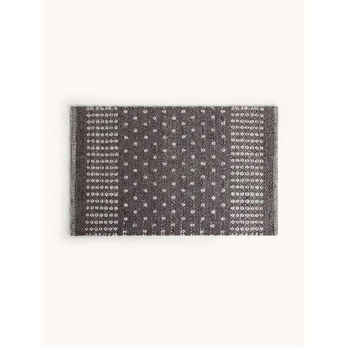 home-textiles/bathroom-carpets/coincasa-bath-mat-in-cotton-with-dots-grey