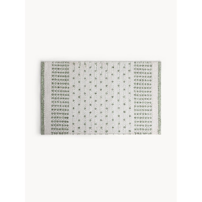 home-textiles/bathroom-carpets/coincasa-bath-mat-in-cotton-with-dots-green