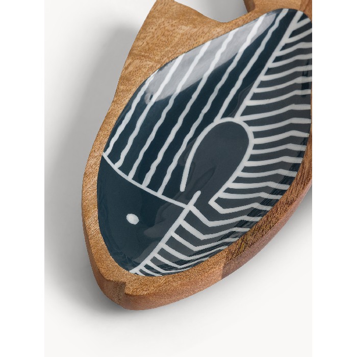 tableware/serveware/coincasa-mango-wood-fish-plate-with-polyresin-coating