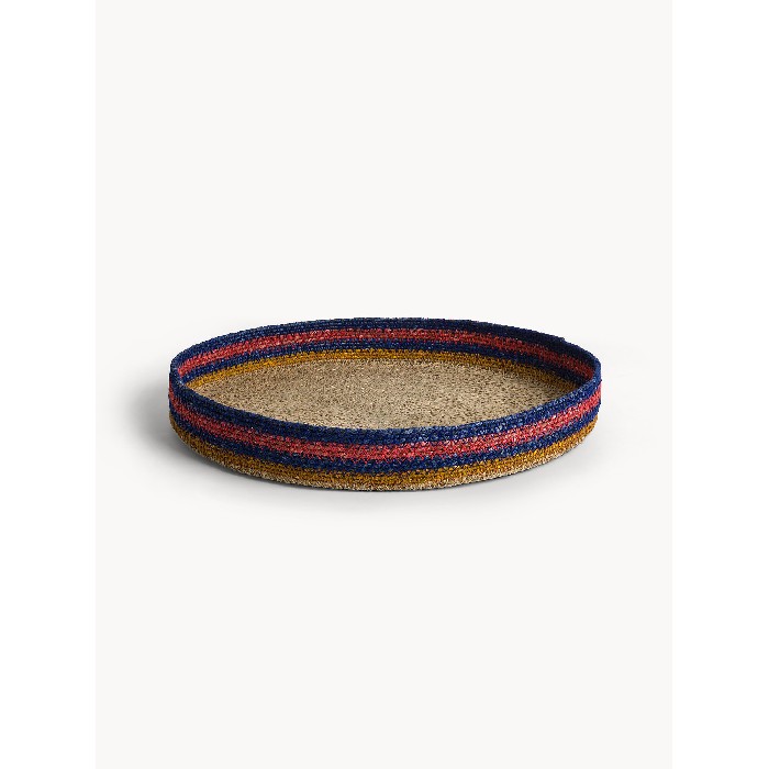 tableware/serveware/coincasa-decorative-tray-woven-and-hand-painted-beige