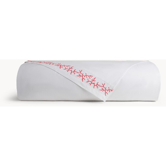 home-textiles/bed-sheets/coincasa-smooth-cotton-percale-sheet-with-coral-embroidery