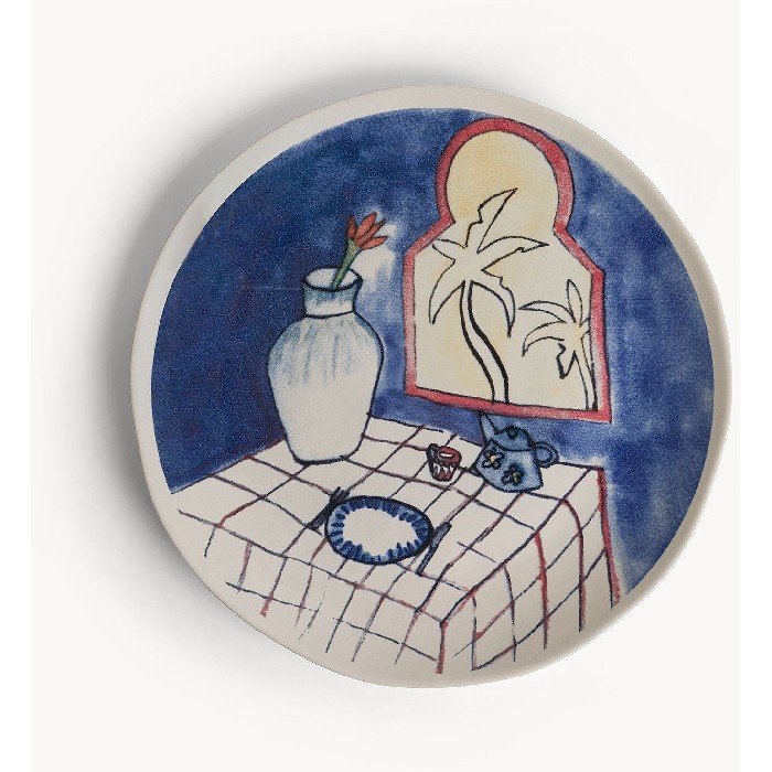 tableware/plates-bowls/coincasa-gypsy-hand-painted-serving-plate