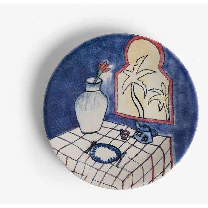 tableware/plates-bowls/coincasa-gypsy-hand-painted-bread-plate