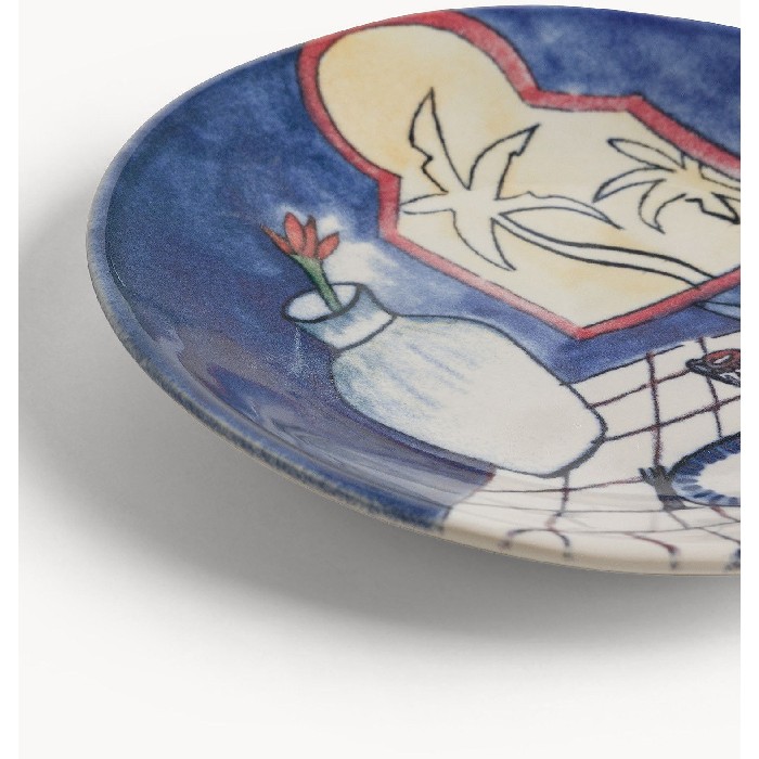 tableware/plates-bowls/coincasa-gypsy-hand-painted-bread-plate