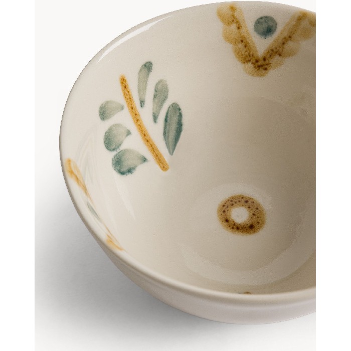 tableware/plates-bowls/coincasa-hand-painted-stoneware-ceramic-bowl-with-floral-motifs