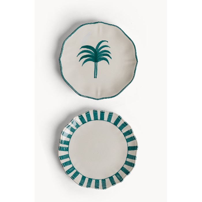 tableware/plates-bowls/coincasa-stoneware-fruit-plate-with-decoration