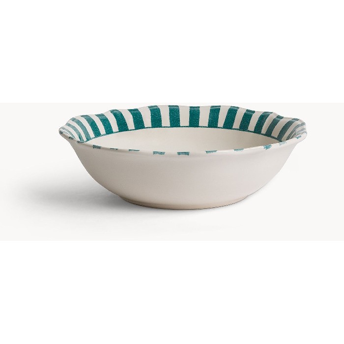 tableware/plates-bowls/coincasa-stoneware-salad-bowl-with-striped-decoration