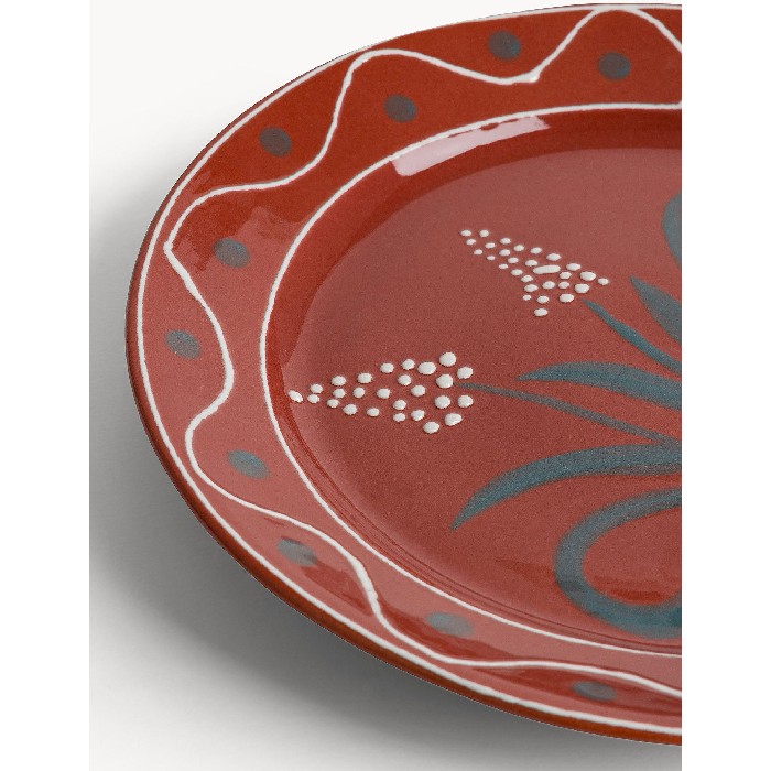 tableware/plates-bowls/coincasa-deep-plate-austin-hand-painted-stoneware