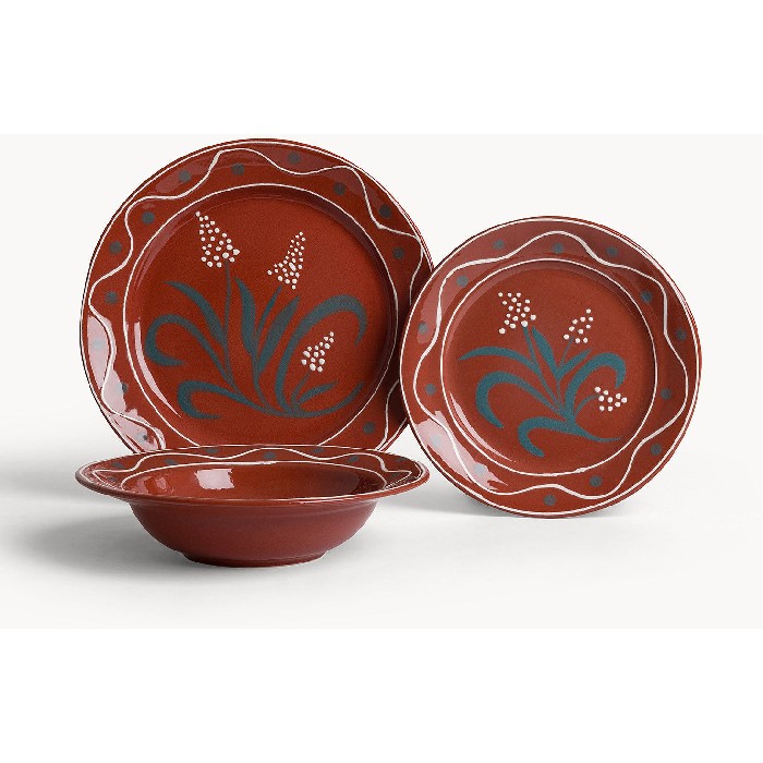 tableware/plates-bowls/coincasa-deep-plate-austin-hand-painted-stoneware