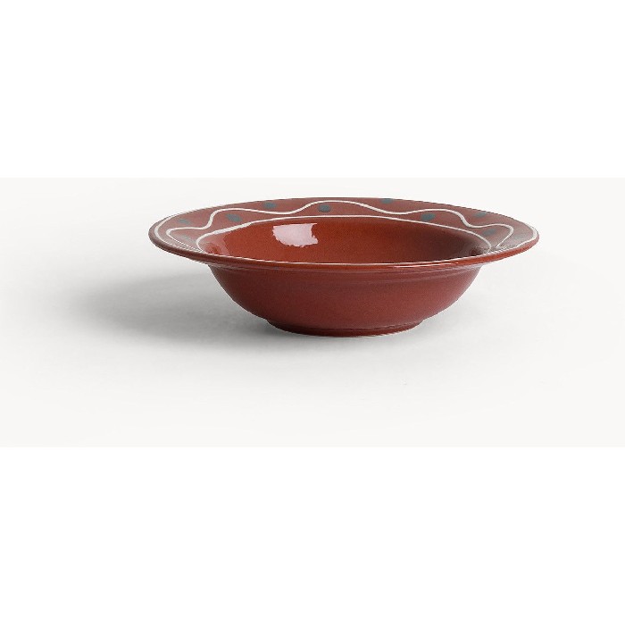 tableware/plates-bowls/coincasa-fruit-plate-austin-hand-painted-stoneware