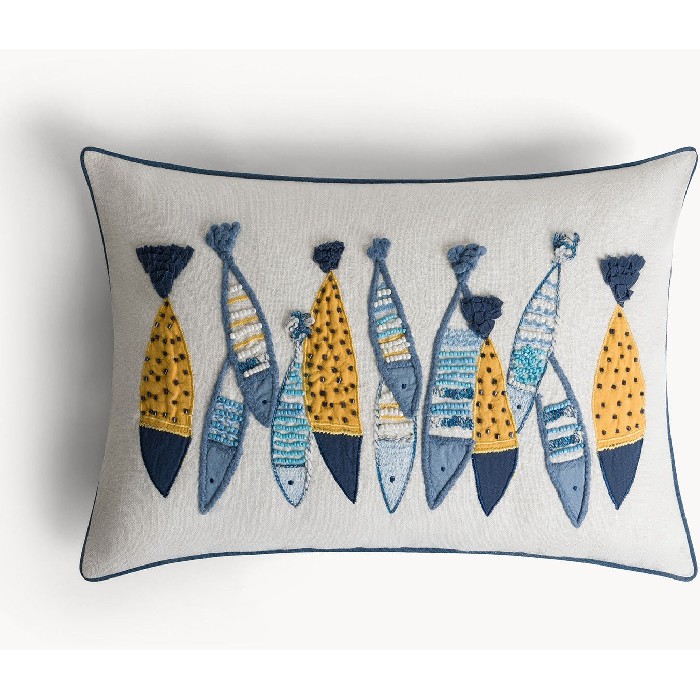 home-textiles/cushions-cushion-covers/coincasa-sardines-pattern-cushion-35cm-x-50cm-7477823