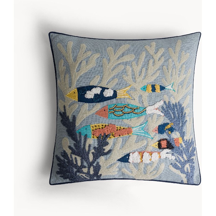 home-textiles/cushions-cushion-covers/coincasa-fish-pattern-cushion-45cm-x-45cm-7477824