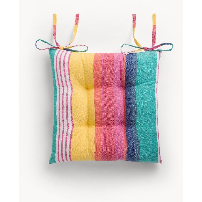 home-textiles/kitchen-textiles/coincasa-pure-cotton-chair-cushion-striped