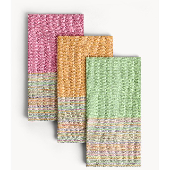 home-textiles/kitchen-textiles/coincasa-set-of-3-cotton-tea-towels-with-honeycomb-texture