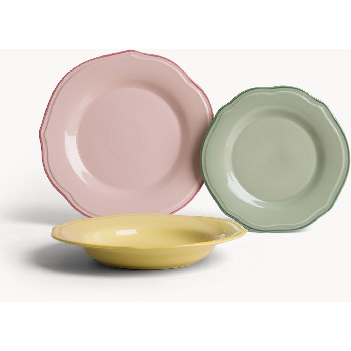 tableware/plates-bowls/coincasa-set-of-18-pastel-portuguese-ceramic-plates