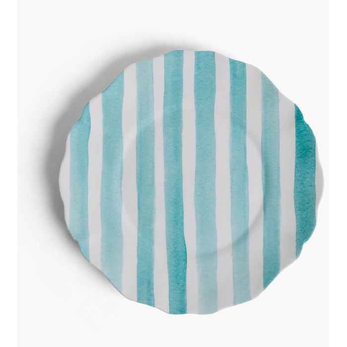 tableware/plates-bowls/coincasa-striped-melamine-dinner-plate