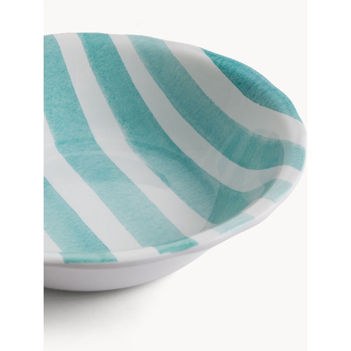 tableware/plates-bowls/coincasa-striped-melamine-soup-plate