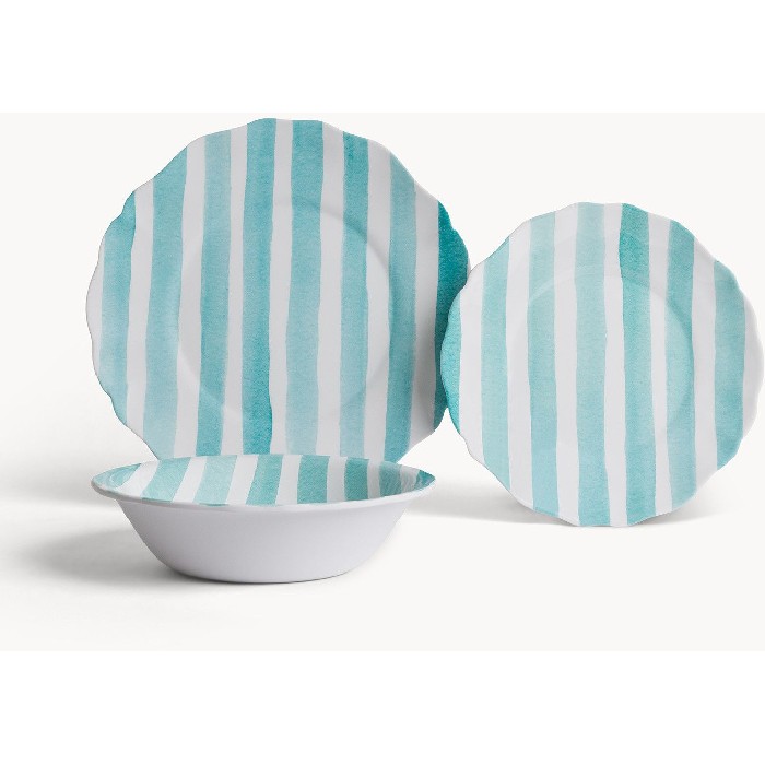 tableware/plates-bowls/coincasa-striped-melamine-soup-plate