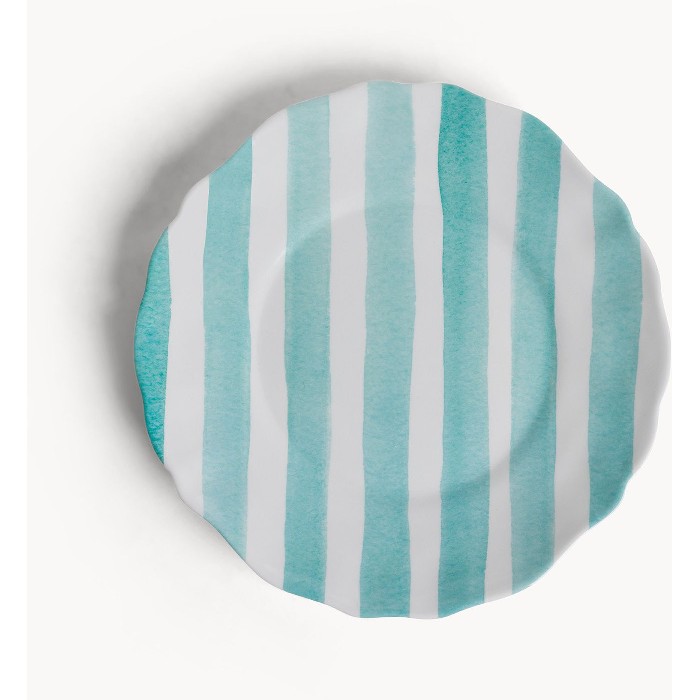 tableware/plates-bowls/coincasa-striped-melamine-fruit-plate