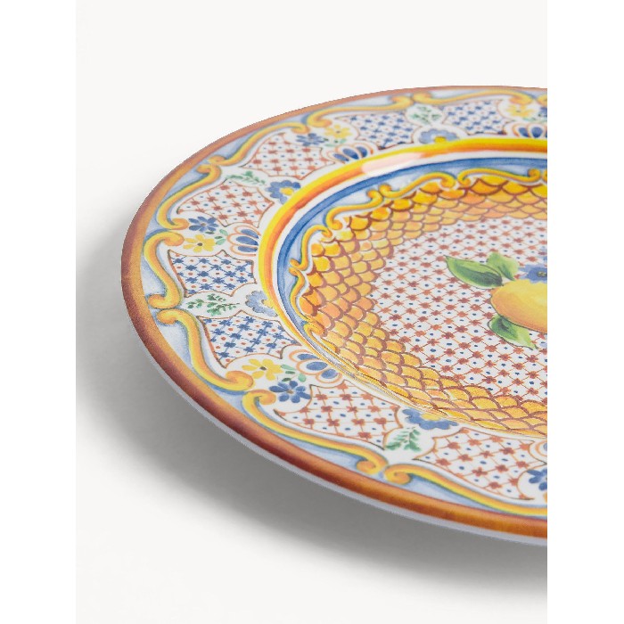 tableware/plates-bowls/coincasa-lemon-decorated-melamine-fruit-plate