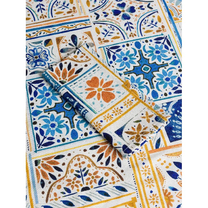 tableware/miscellaneous-tableware/coincasa-set-of-4-pure-cotton-panama-napkins-with-majolica-print-7479036