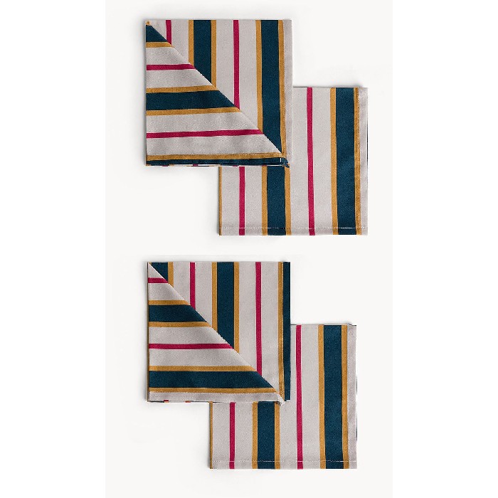 tableware/miscellaneous-tableware/coincasa-set-of-4-twill-napkins-cotton-striped-7479047