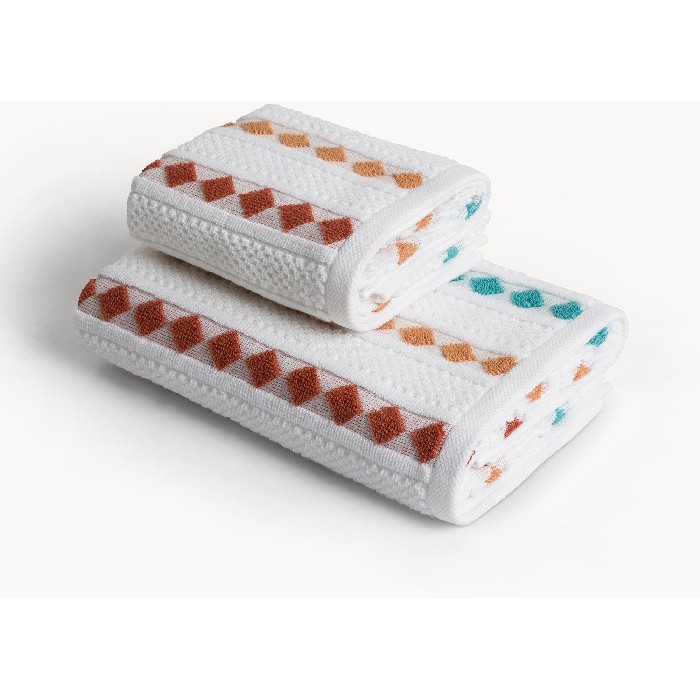 home-textiles/bath-linen-towels/coincasa-cotton-terry-towel-with-geometric-patterns-7479056